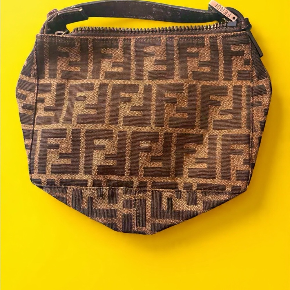 Brown And Black Patterned Handbag - image 3